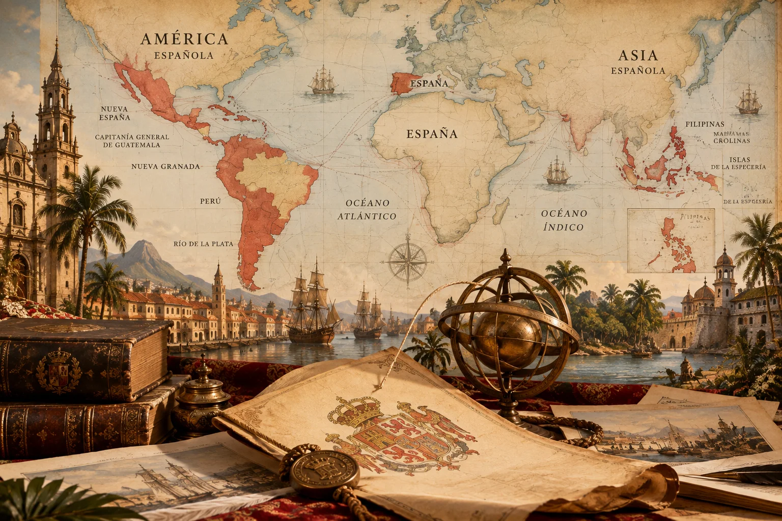 Territorios americanos y asiáticos de la monarquía española en tiempos del Estatuto de Bayona