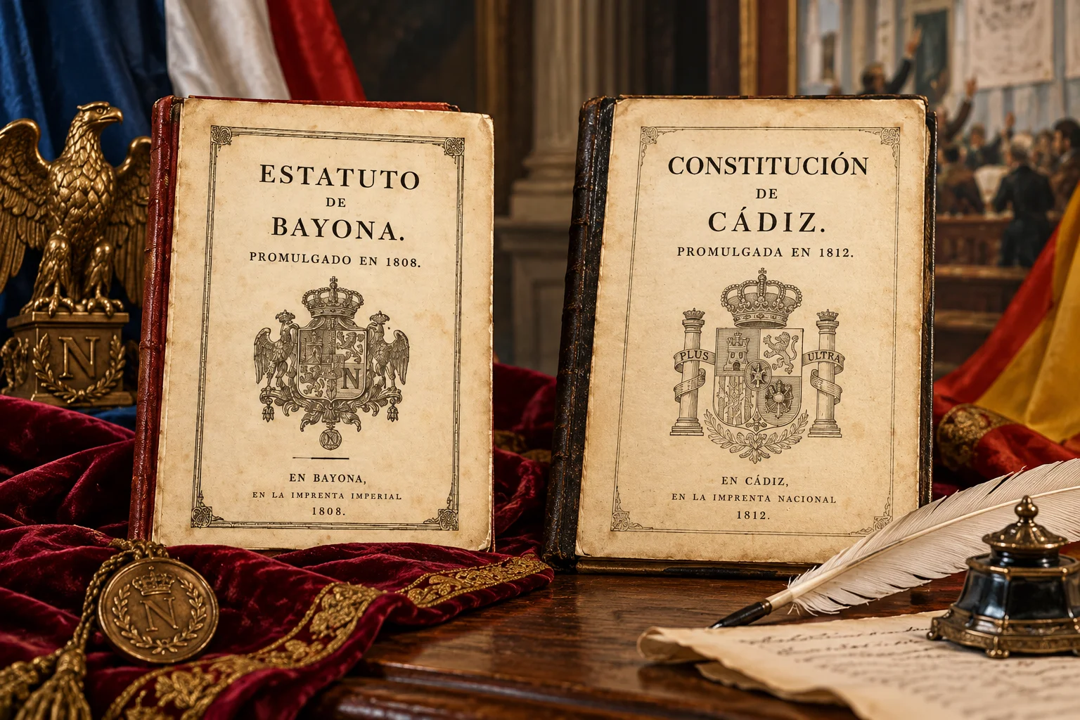 Documento del Estatuto de Bayona promulgado en 1808