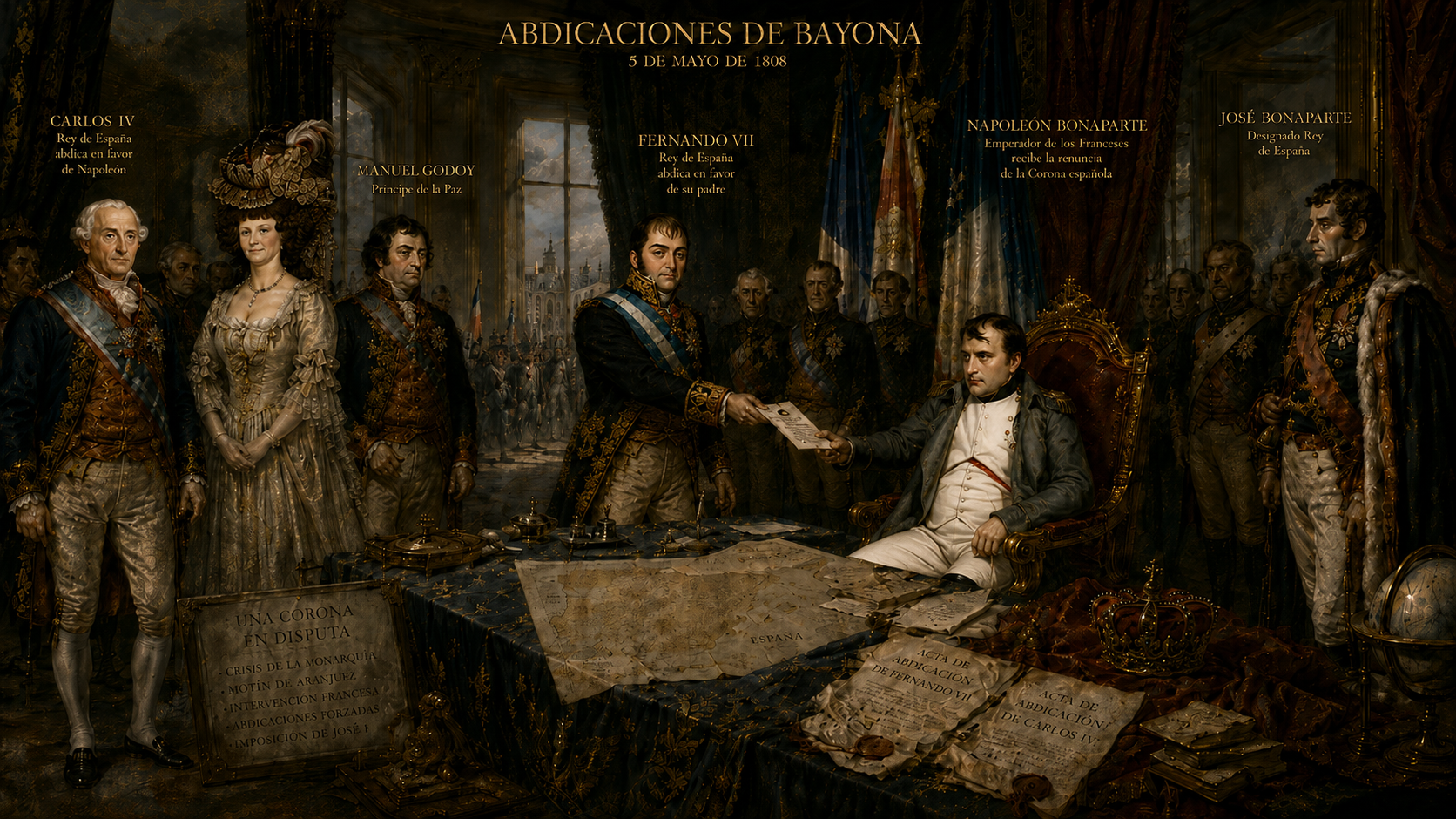 Representación de las abdicaciones de Bayona