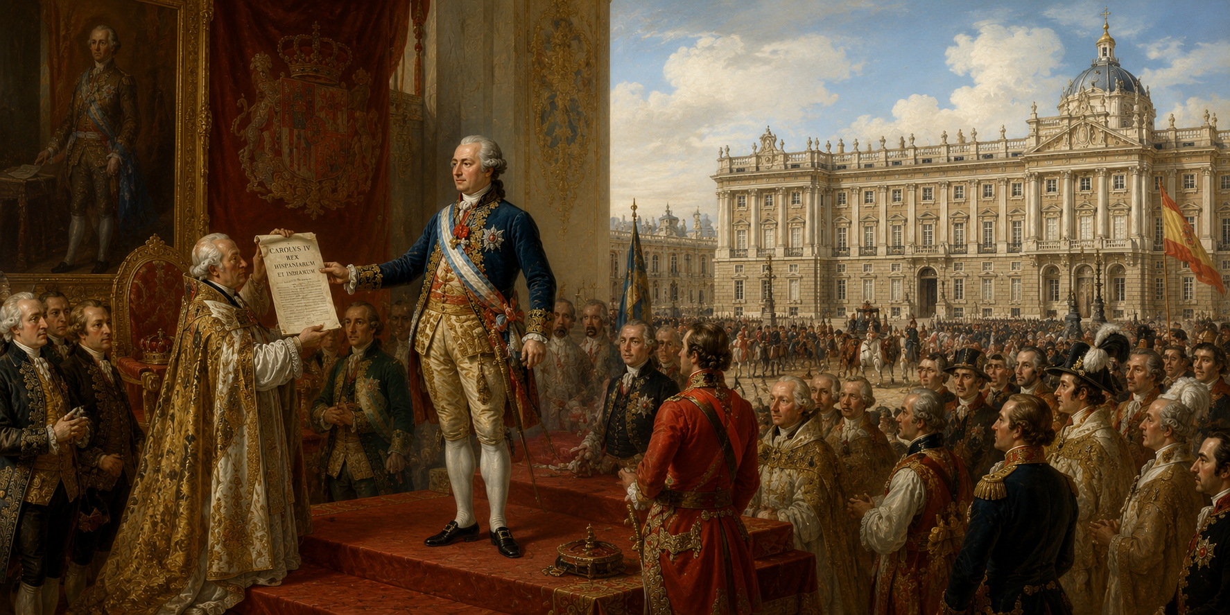 Carlos IV accede al trono de España en 1788