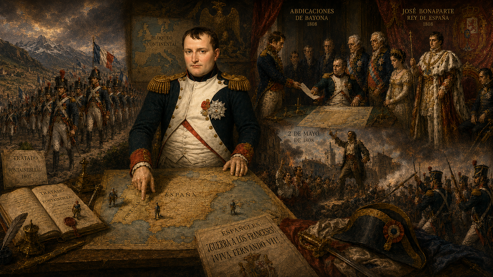 Napoleón y su política sobre España y Portugal