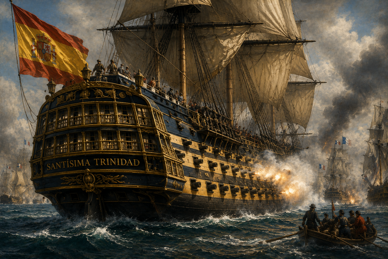 El navío Santísima Trinidad