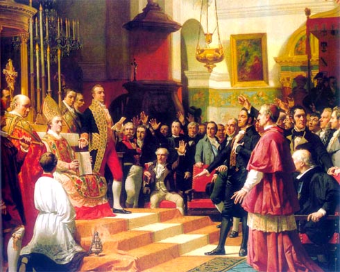 Representación de las Cortes de Cádiz