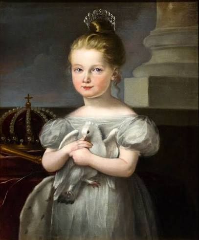 Isabel II durante su infancia