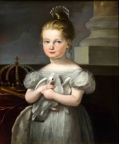 Isabel II durante su infancia