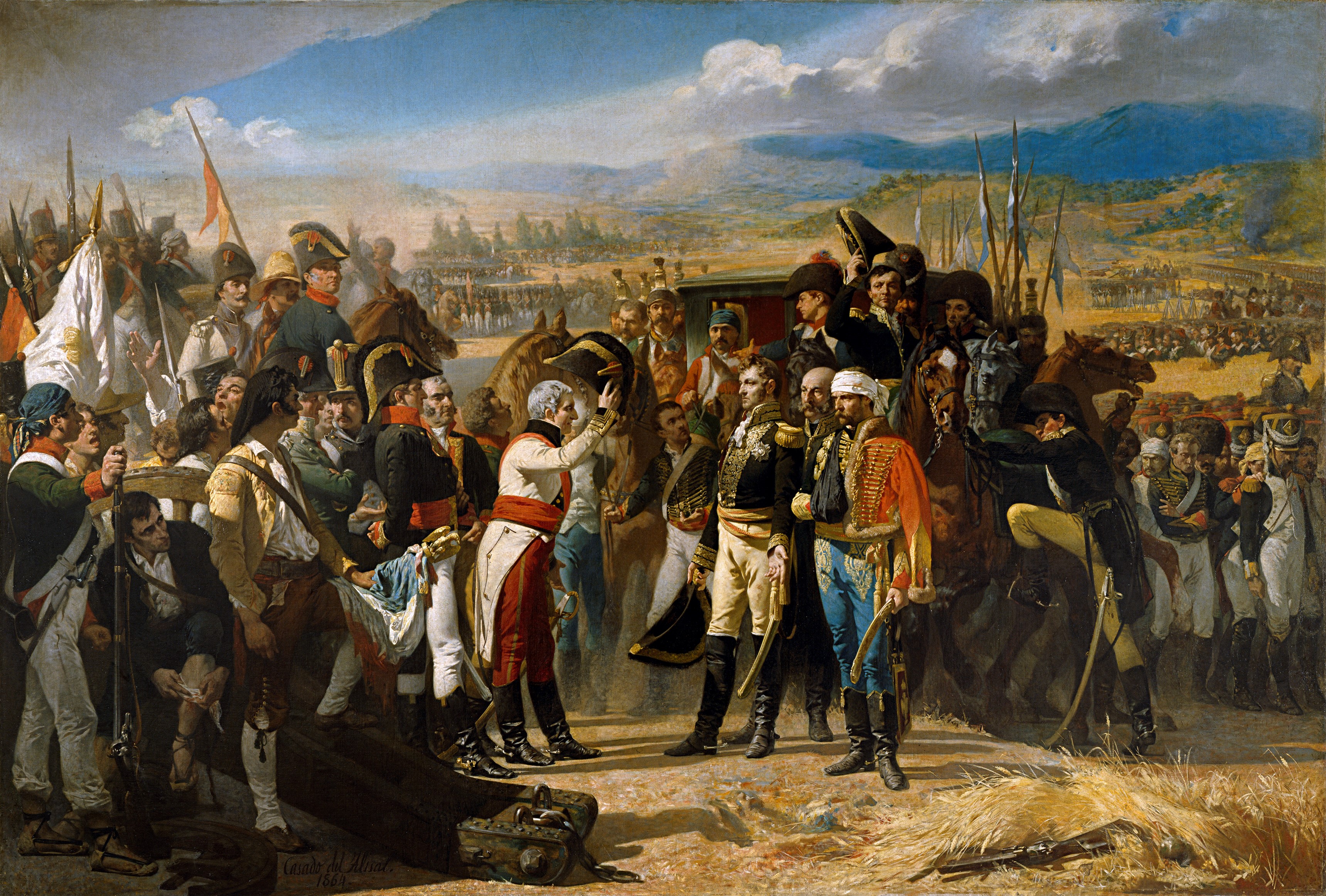 Representación de la batalla de Bailén de julio de 1808