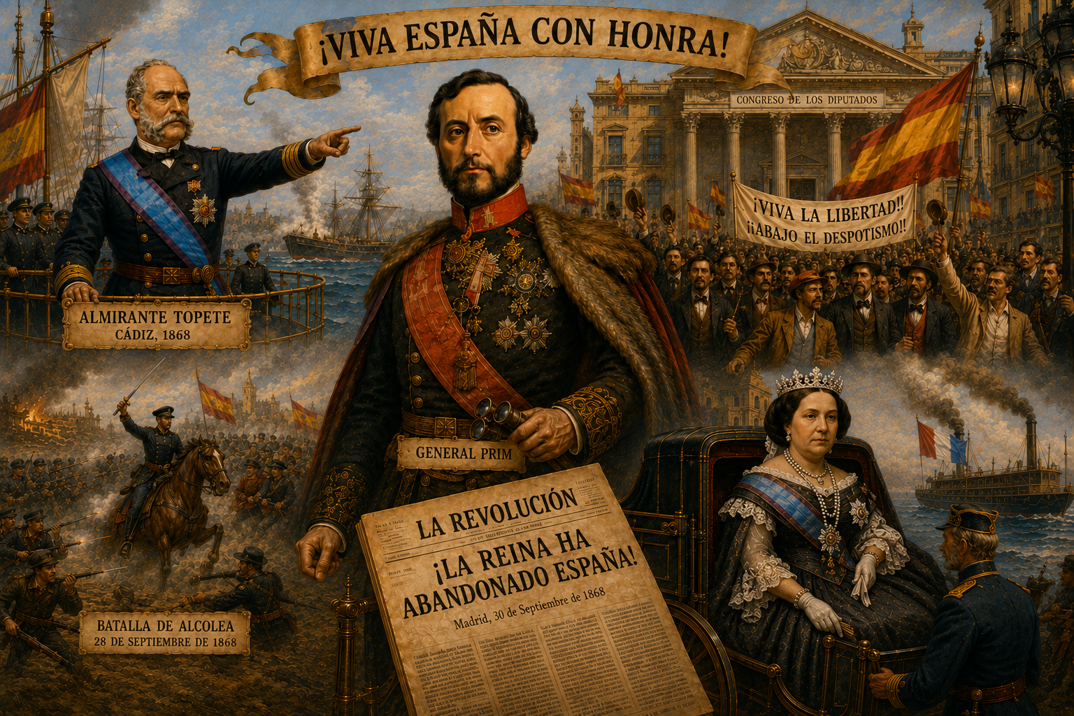 Representación de la Revolución de 1868