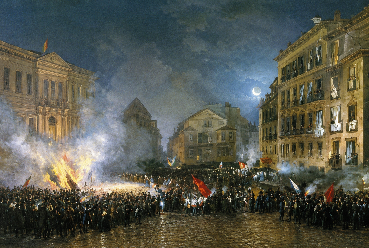 Representación de la revolución de 1854
