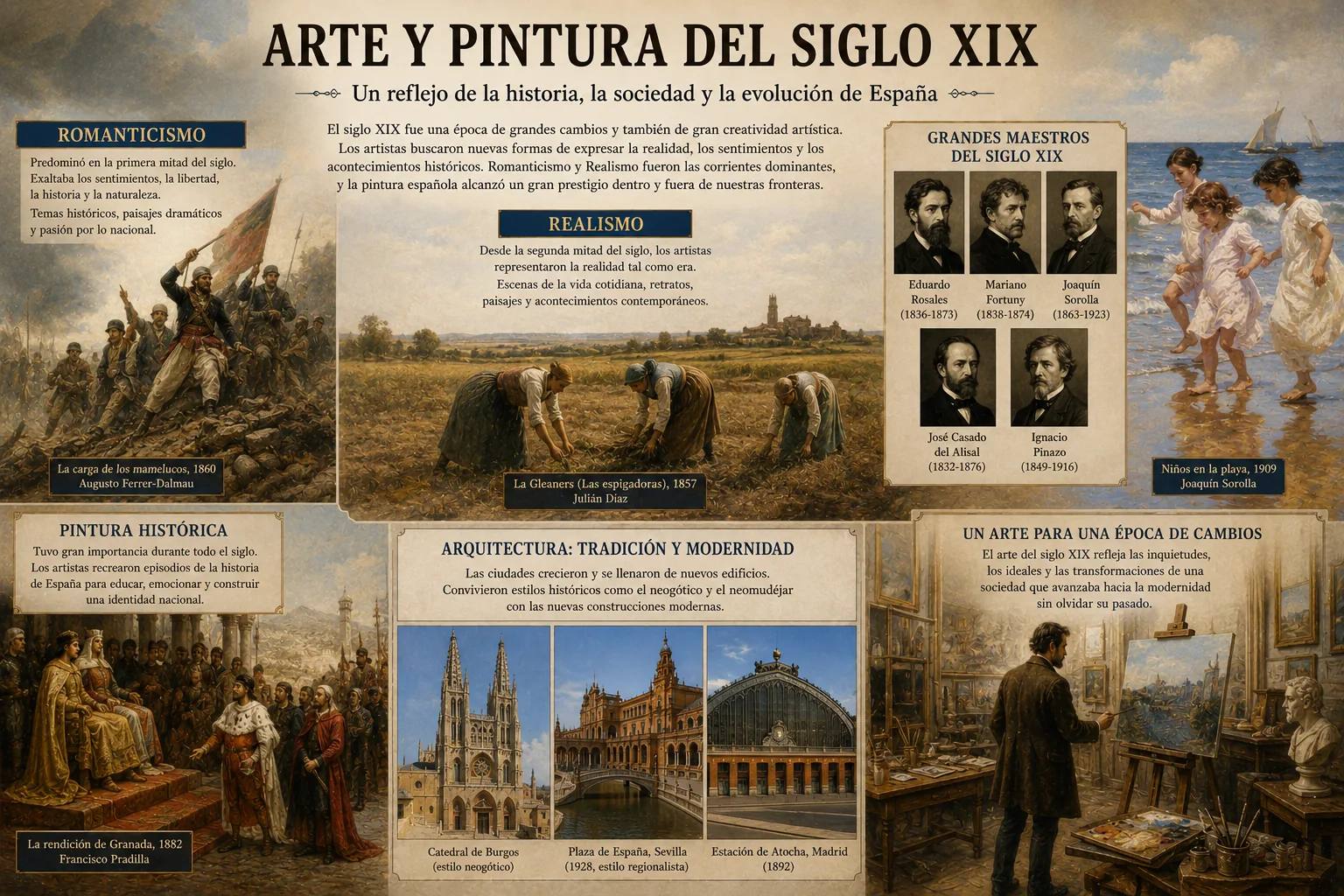 Representación de la pintura española del siglo XIX
