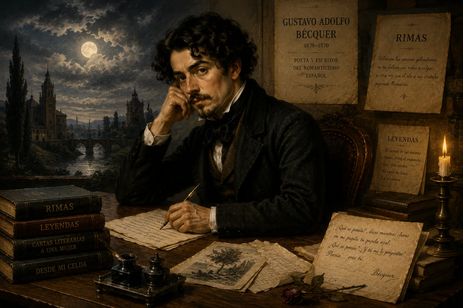 Retrato de Gustavo Adolfo Bécquer