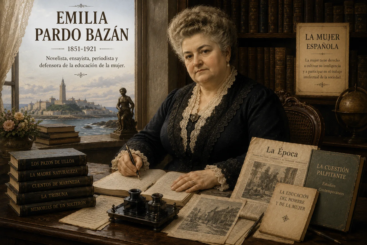 Retrato de Emilia Pardo Bazán