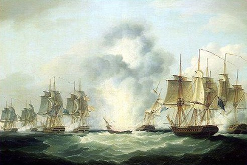 Ataque británico a las fragatas españolas en 1804