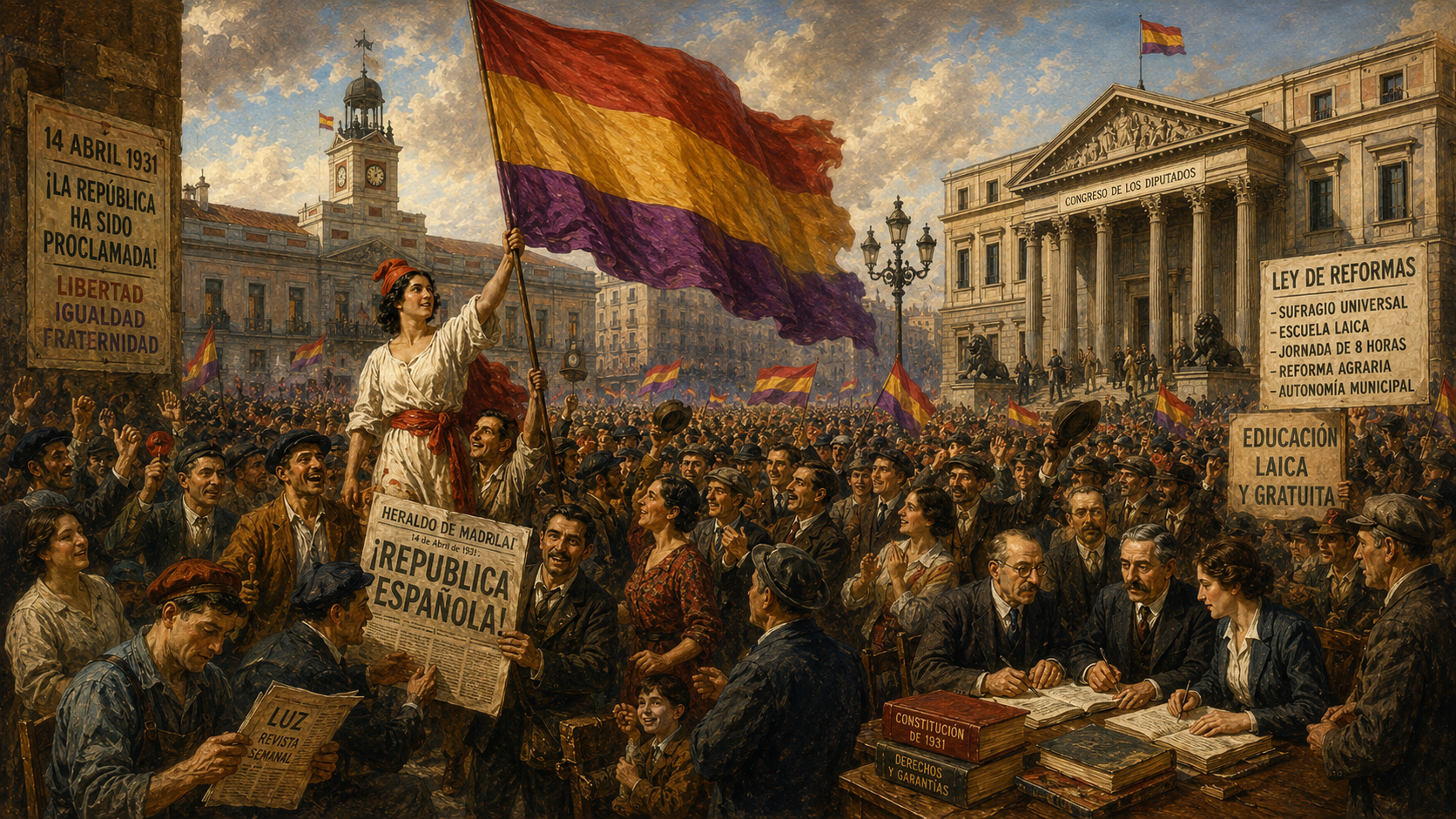 Proclamación de la Segunda República en Madrid, 1931
